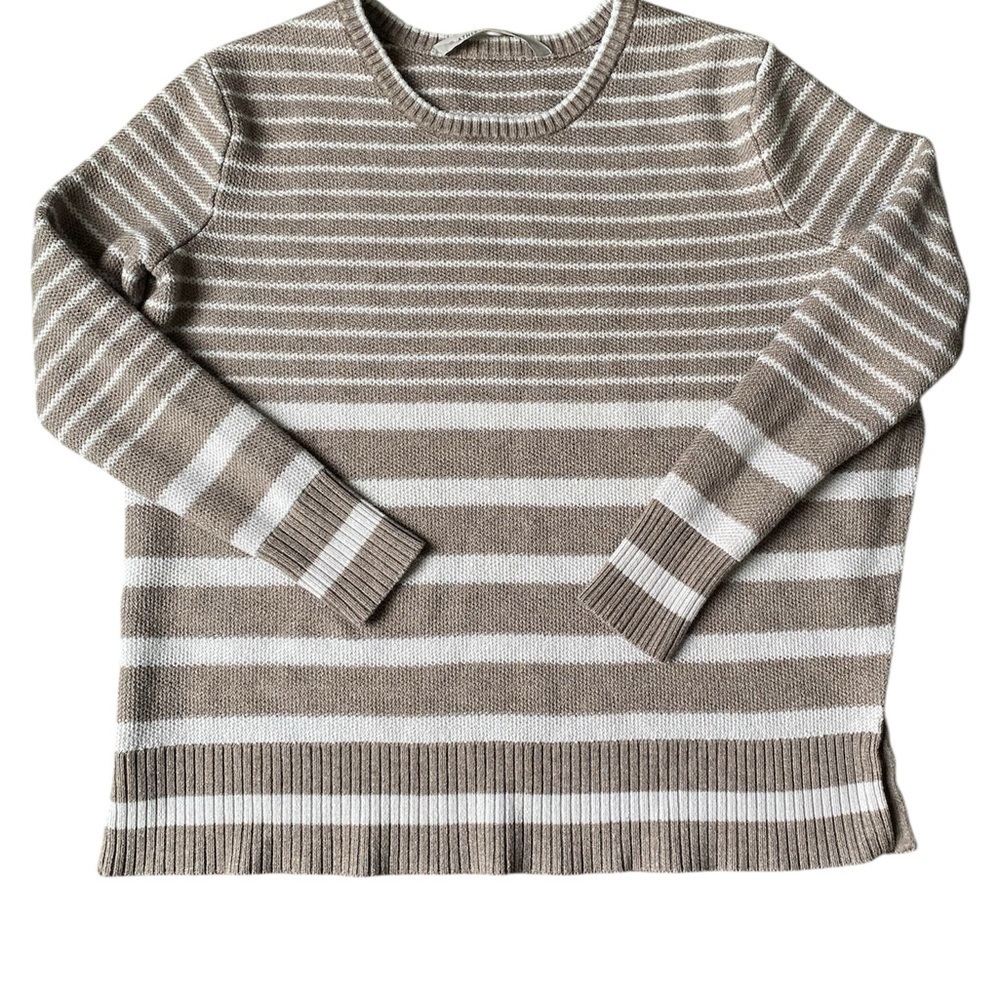 Athleta Womens Striped Knit Merino Wool Sweater Size S